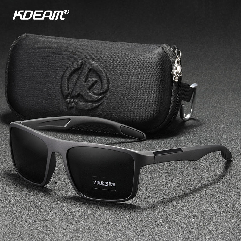 Rectangular Ultra Light TR90 Sunglasses Men Polarized TAC 1.1mm Thickness Lens Driving Sun Glasses Women Sports