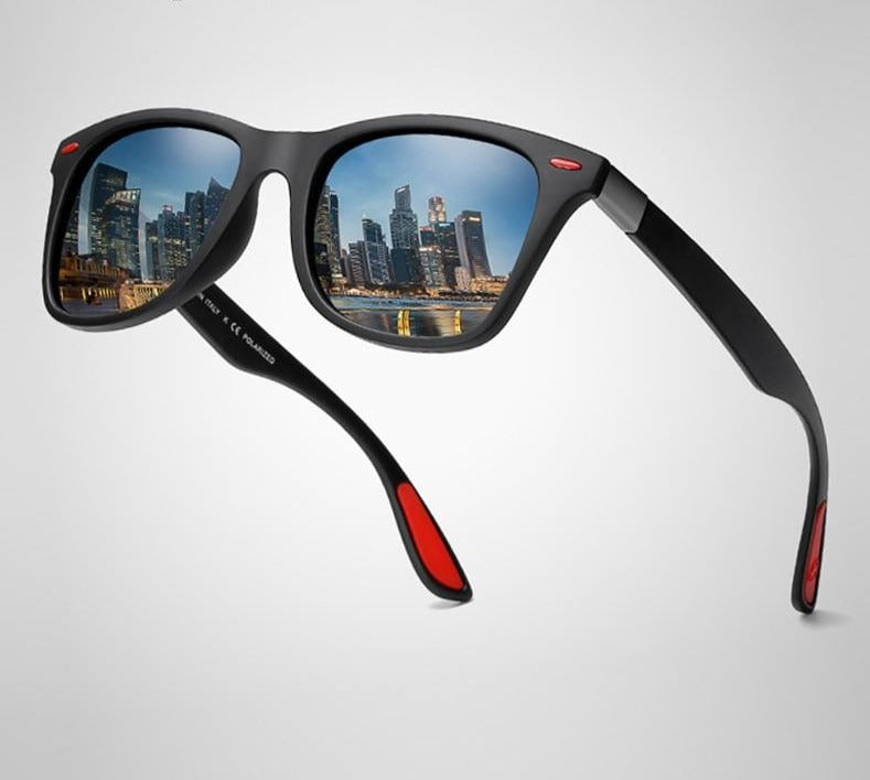 Hot Sale Polarized Sunglasses Men Women Classic Square Plastic Driving Sun Glasses Male Fashion Black Shades UV400