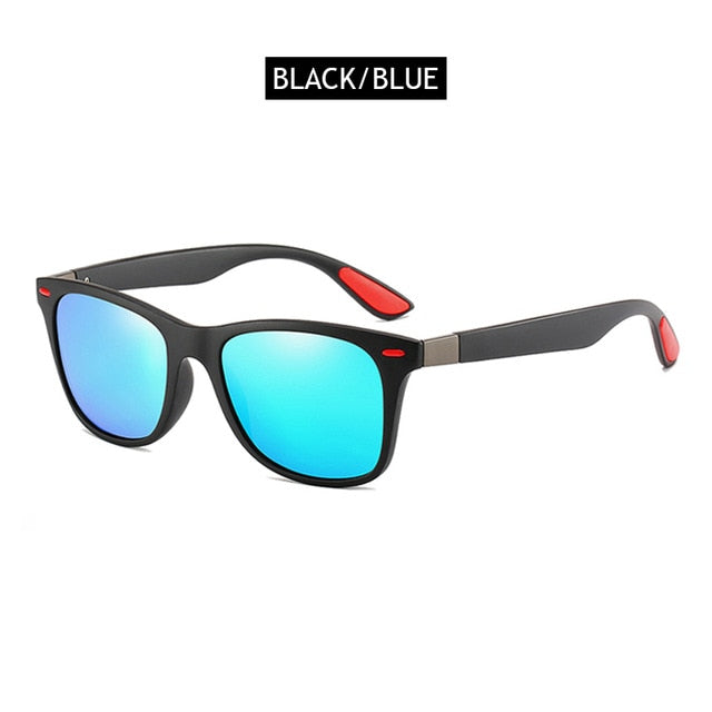 Hot Sale Polarized Sunglasses Men Women Classic Square Plastic Driving Sun Glasses Male Fashion Black Shades UV400