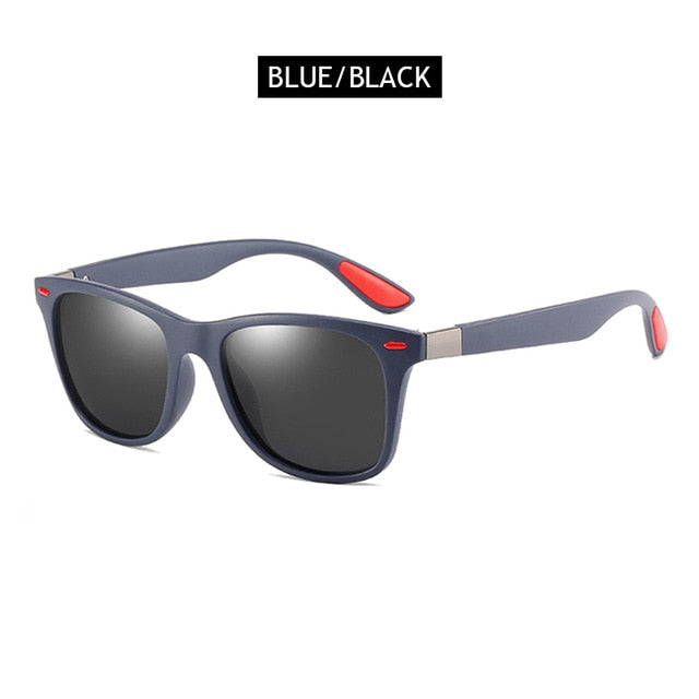 Hot Sale Polarized Sunglasses Men Women Classic Square Plastic Driving Sun Glasses Male Fashion Black Shades UV400