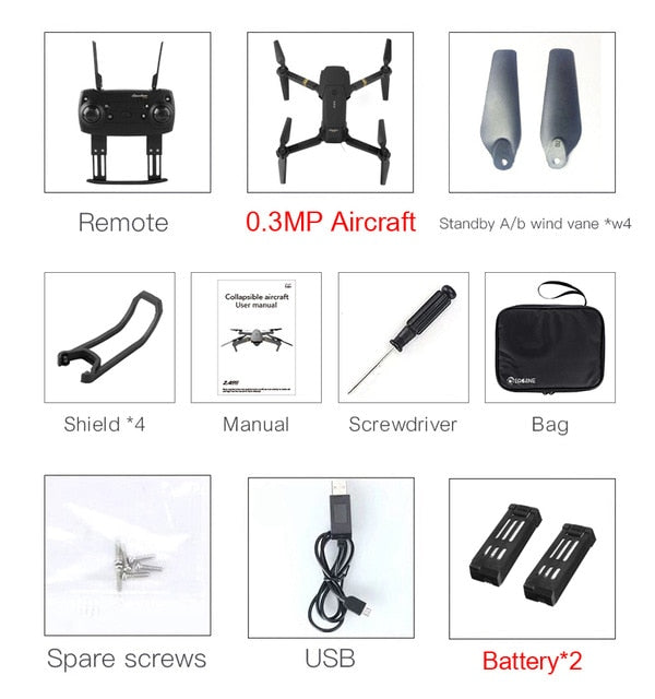 Drone Helicopter WIFI FPV With True 720P/1080P Wide Angle HD Camera High Hold Mode Foldable Arm RC Drone Quadcopter RTF VS S9HW M69