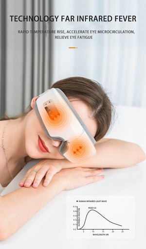 4D Smart Airbag Vibration Eye Massager Eye Care Instrument Hot Compress Bluetooth Eye Fatigue Massage Glasses