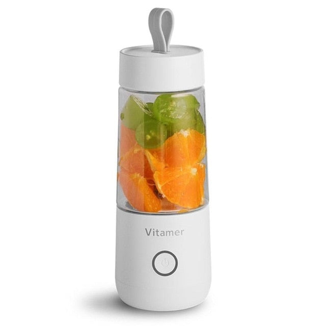 Mini Portable Electric Fruit Juicer 350ml  USB Rechargeable Smoothie Maker Blender Machine Sports Bottle Juicing Cup