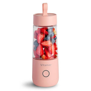 1pc Hot Pink Portable Shaker Bottle