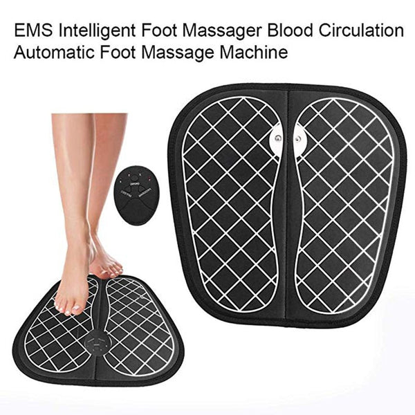 Foot Massager Pad, Electric Ems Feet Muscle Stimulator Tens Acupuncture Abs  Pulse Massage Mat - Temu