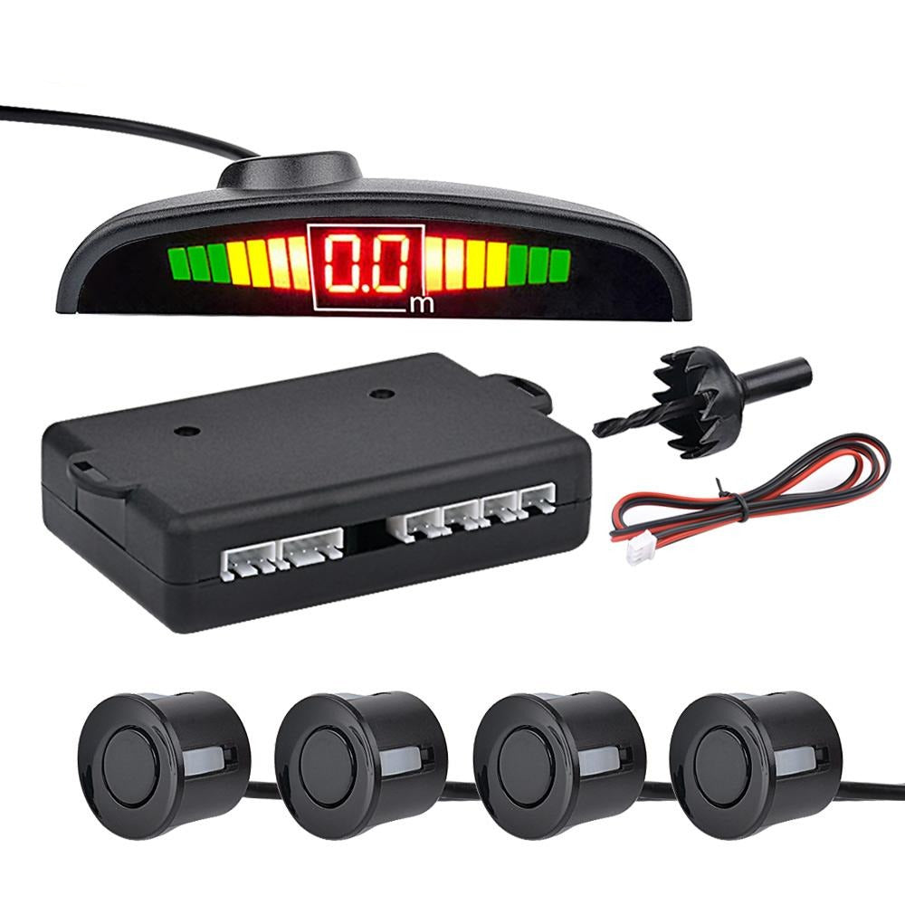 Car Auto Parktronic LED Parking Sensor with 4 Sensors Reverse Backup Car Parking Radar Monitor Detector System Display