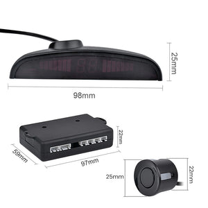 Car Auto Parktronic LED Parking Sensor with 4 Sensors Reverse Backup Car Parking Radar Monitor Detector System Display