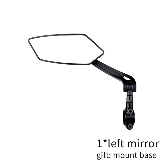 Bicycle Rear View Mirror Bike Cycling Wide Range Back Sight Reflector Adjustable Left Right Mirrors