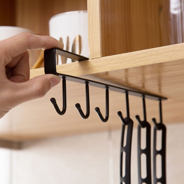 Free of punch Storage Shelf  Hanging Cap Paper Shelves Kitchen Iron Multifunction Hanger