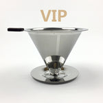 Stainless Steel Coffee Filter Holder Reusable Coffee Filters Dripper v60 Drip Coffee Baskets