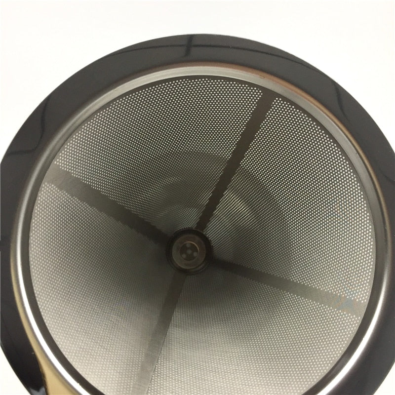 Stainless Steel Coffee Filter Holder Reusable Coffee Filters Dripper v60 Drip Coffee Baskets