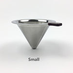 Stainless Steel Coffee Filter Holder Reusable Coffee Filters Dripper v60 Drip Coffee Baskets