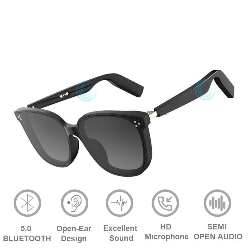 Bluetooth 5.0 Smart Sport Sunglasses Wireless Stereo Music HD Sound Sunglass Sports Headset Headphone PK Bone conduction