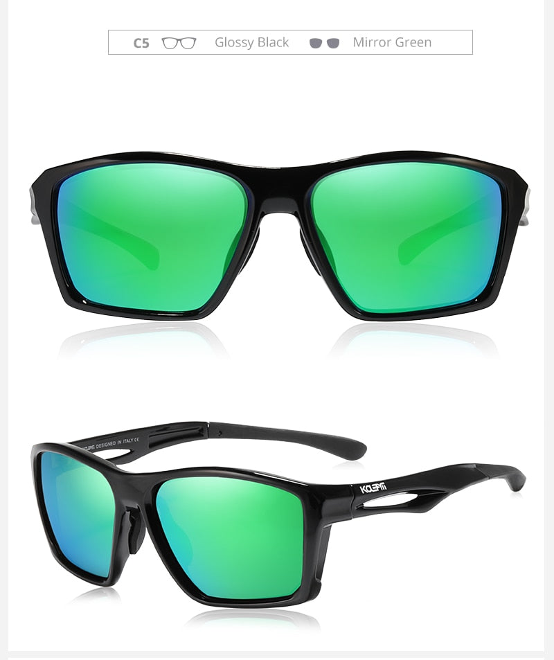 Impact Resistance TR90 Men's Sunglasses Polarized Lens Tank Hinges Ultra Light Sun Glasses Bending Freely KD626