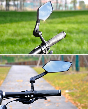 Bicycle Rear View Mirror Bike Cycling Wide Range Back Sight Reflector Adjustable Left Right Mirrors