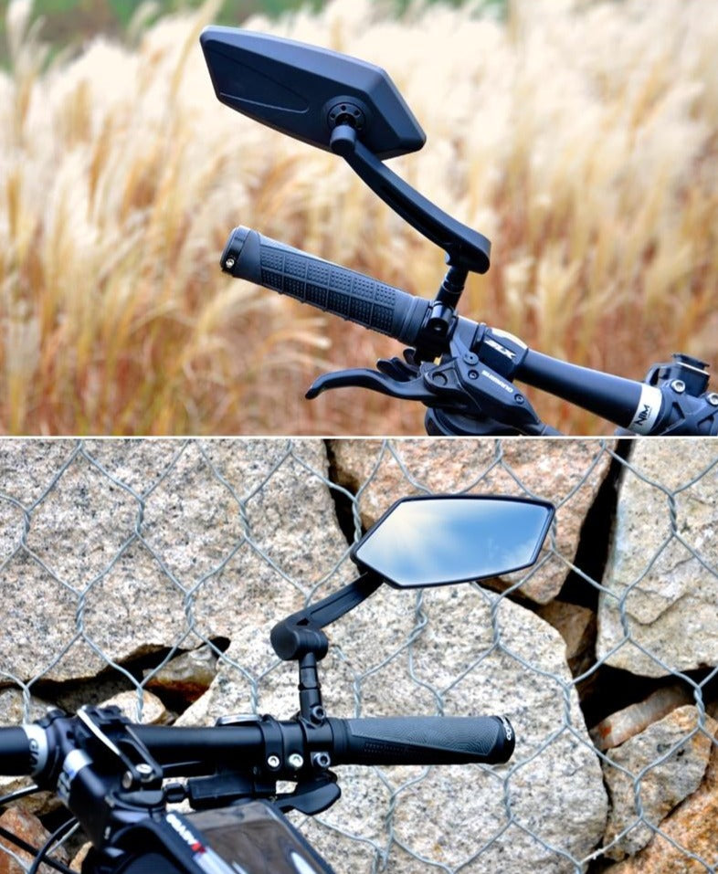 Bicycle Rear View Mirror Bike Cycling Wide Range Back Sight Reflector Adjustable Left Right Mirrors