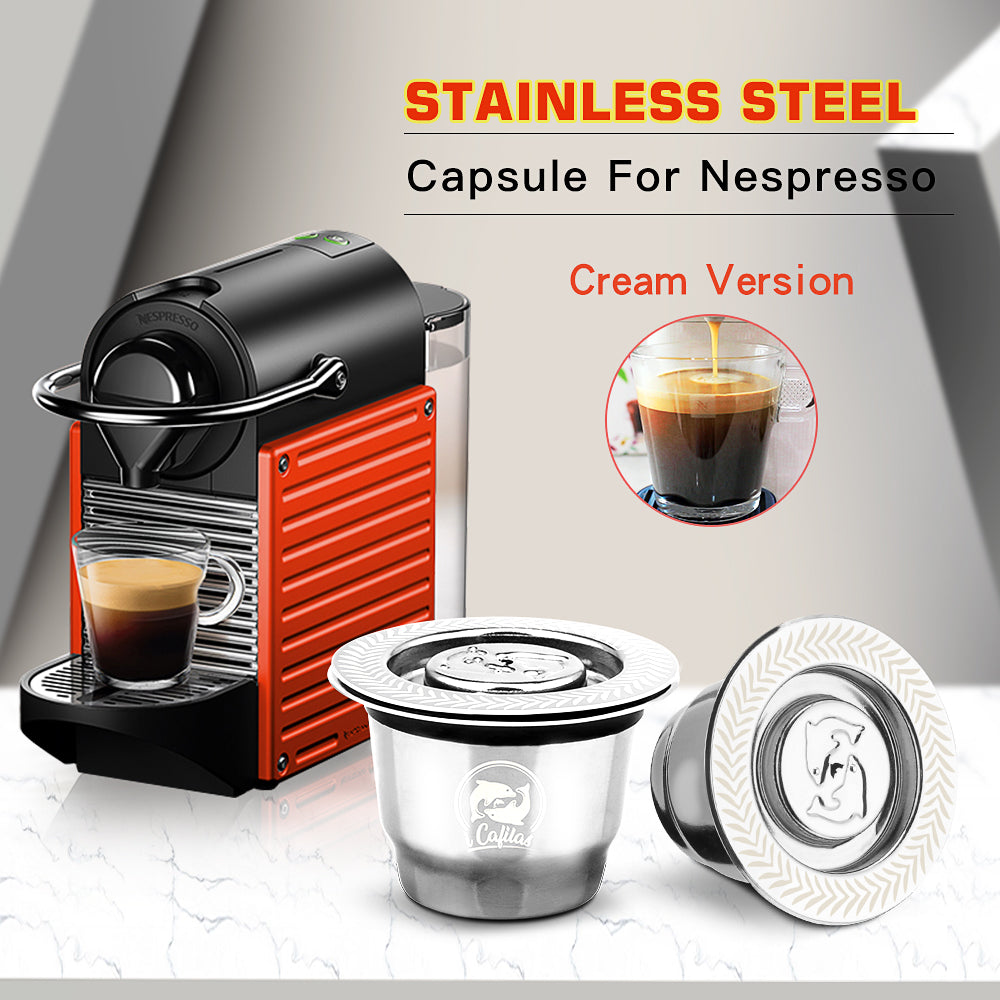 For Nespresso Reutilisable Refillable Capsule Crema Espresso Reusable New Refillable For Nespresso