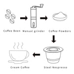 For Nespresso Reutilisable Refillable Capsule Crema Espresso Reusable New Refillable For Nespresso