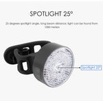 Bike Warning Front Light 20 Lumens USB Charge Smart LED Lamp Spot light 90° Waterproof Bicycle light Cycling Accessories