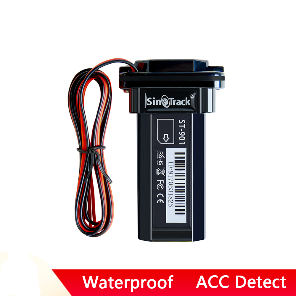 Mini Waterproof Builtin Battery GSM GPS tracker ST-901 for Car motorcycle vehicle 3G WCDMA device with online tracking software