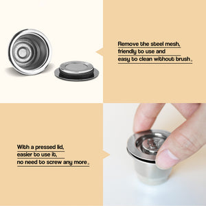 For Nespresso Reutilisable Refillable Capsule Crema Espresso Reusable New Refillable For Nespresso