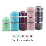Cute Japanese Lunch Box For Kids Portable Outdoor Stainless Steel Bento Box Leak-Proof Food Container Kitchen Food Box