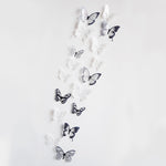 18pcs/lot 3d Effect Crystal Butterflies Wall Sticker Beautiful Butterfly for Kids Room Wall Decals Home Decoration On the Wall