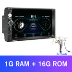 Universal 2 din Car Multimedia Player Autoradio 2din Stereo 7" Touch Screen Video MP5 Player Auto Radio Backup Camera