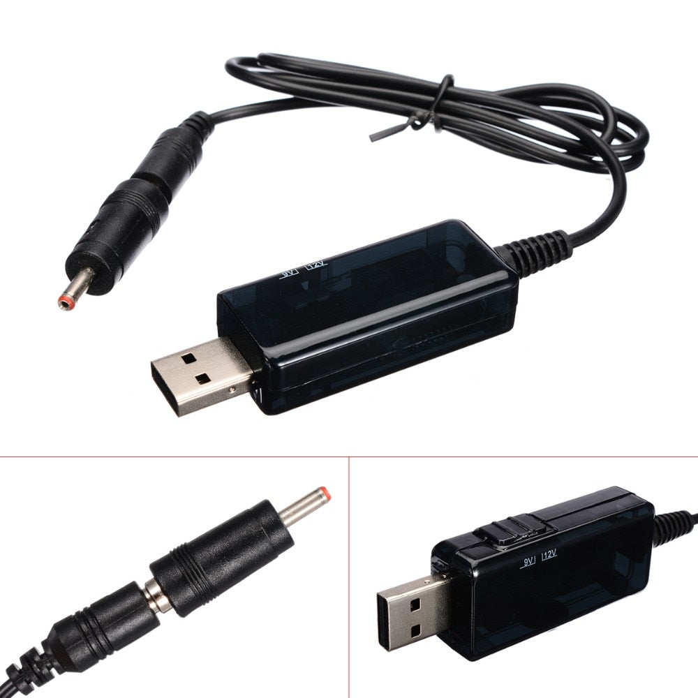 USB Boost Converter DC 5V to 9V 12V USB Step-up Converter Cable +