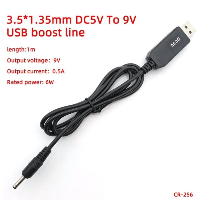 USB power boost line DC 5V to DC 9V / 12V Step UP Module USB Converter Adapter Cable 3.5*1.35mm 4.0*1.7mm 5.5*2.1mm Plug