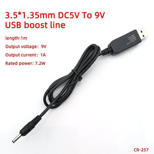 USB power boost line DC 5V to DC 9V / 12V Step UP Module USB Converter Adapter Cable 3.5*1.35mm 4.0*1.7mm 5.5*2.1mm Plug