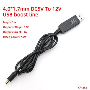 USB power boost line DC 5V to DC 9V / 12V Step UP Module USB Converter Adapter Cable 3.5*1.35mm 4.0*1.7mm 5.5*2.1mm Plug