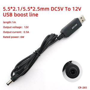 USB power boost line DC 5V to DC 9V / 12V Step UP Module USB Converter Adapter Cable 3.5*1.35mm 4.0*1.7mm 5.5*2.1mm Plug