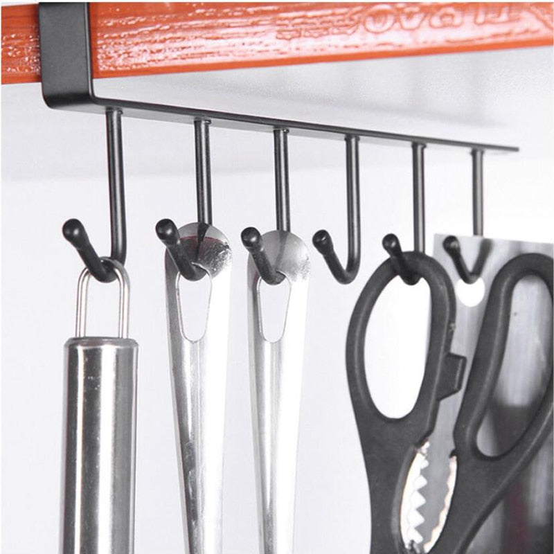 Free of punch Storage Shelf  Hanging Cap Paper Shelves Kitchen Iron Multifunction Hanger