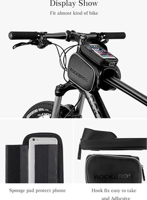 Bicycle Bag Rainproof Touch Screen Phone Top Tube Bag MTB Road Bike Frame Front Saddle Bag & Pannier Bike Accessories