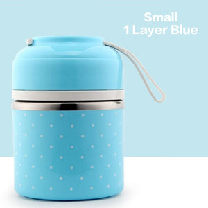 Cute Japanese Lunch Box For Kids Portable Outdoor Stainless Steel Bento Box Leak-Proof Food Container Kitchen Food Box