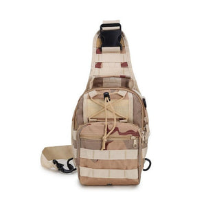 Military Camouflage Tactical One Shoulder Backpack, Camping, Hiking