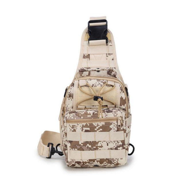 Military Camouflage Tactical One Shoulder Backpack, Camping, Hiking