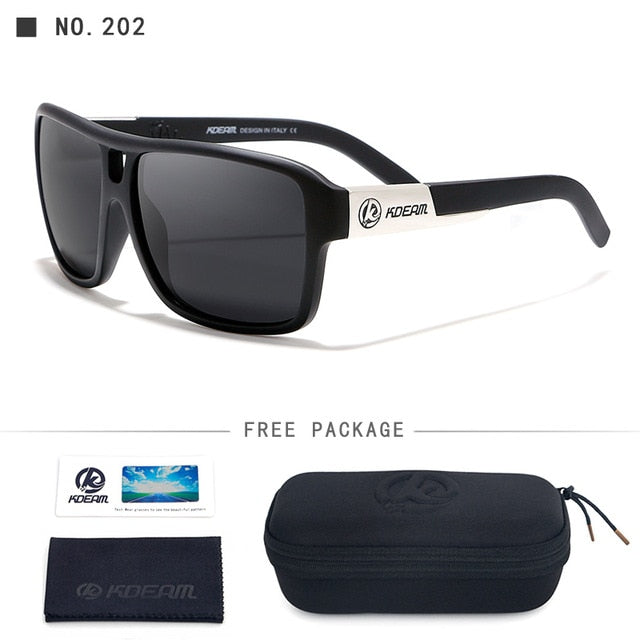 Polaroid Goggles Men Sport eyewear With Hard case Square Sunglasses women Brand Driving Polarized Glasses Outdoor KD520