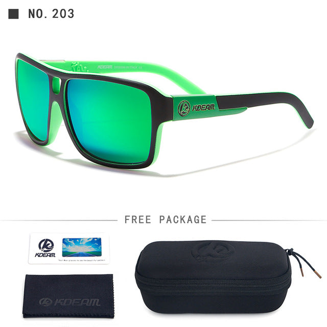 Polaroid Goggles Men Sport eyewear With Hard case Square Sunglasses women Brand Driving Polarized Glasses Outdoor KD520