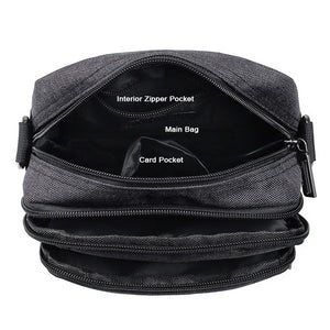 Waterproof Cool Men's Crossbody Bag, Casual / with USB Port