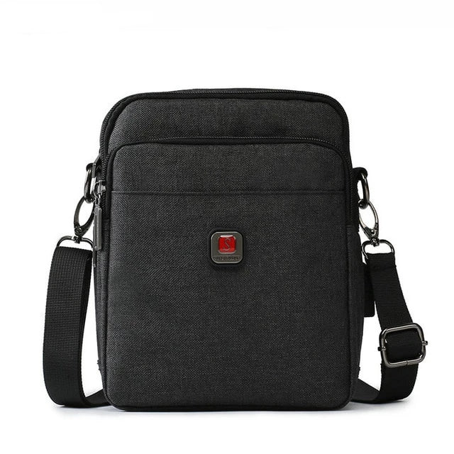 Waterproof Cool Men's Crossbody Bag, Casual / with USB Port