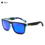 Mirror Polarized Sunglasses Men Square Sport Sun Glasses Women UV gafas de sol With Peanut Case KD156