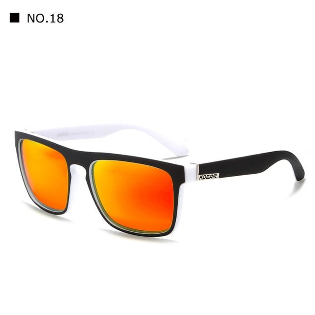 Mirror Polarized Sunglasses Men Square Sport Sun Glasses Women UV gafas de sol With Peanut Case KD156