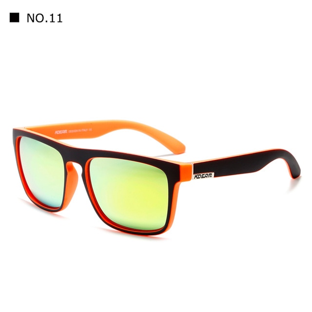 Mirror Polarized Sunglasses Men Square Sport Sun Glasses Women UV gafas de sol With Peanut Case KD156