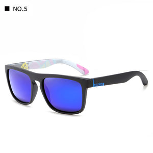 Mirror Polarized Sunglasses Men Square Sport Sun Glasses Women UV gafas de sol With Peanut Case KD156