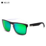 Mirror Polarized Sunglasses Men Square Sport Sun Glasses Women UV gafas de sol With Peanut Case KD156