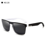 Mirror Polarized Sunglasses Men Square Sport Sun Glasses Women UV gafas de sol With Peanut Case KD156