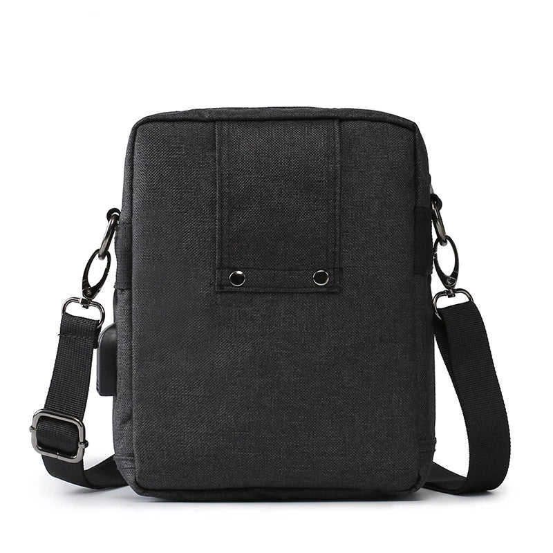 Waterproof Cool Men's Crossbody Bag, Casual / with USB Port