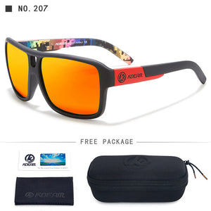 Polaroid Goggles Men Sport eyewear With Hard case Square Sunglasses women Brand Driving Polarized Glasses Outdoor KD520